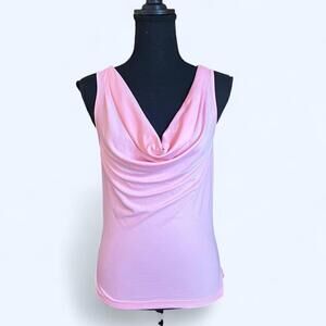 Vintage Y2K Express Pink cowl neck top Size Small